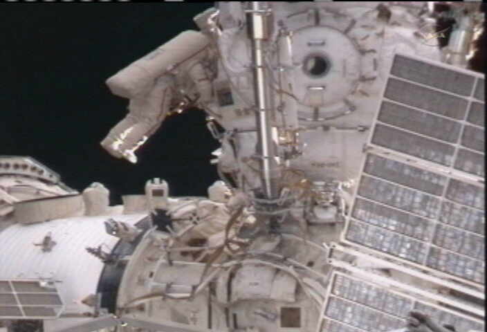 Russian Cosmonauts Take Spacewalk to Install Science Experiments